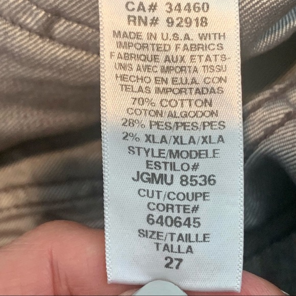 JUICY COUTURE Vintage Ultra Low Rise The Miller Fit Jeans Ankle Grey Horse Bit - Picture 12 of 16